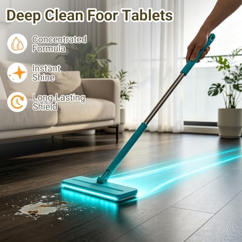 Jiexily 100 Piece Floor Cleaning Tablets Multi-Surface Cleaner, 2026 New Multi-Effect Dissolvable Floor Cleaning Sheets for Mopping, Hardwood, Tiles, Glass Deep Cleans (Pink, 100 Pcs) - Image 2