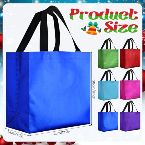 Eccliy 80 Pcs Reusable Gift Bags, Large, Multicolor - Image 5