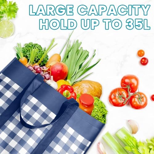WOWBOX Reusable Grocery Bags, Foldable Reusable Shopping Tote Bags - Image 7
