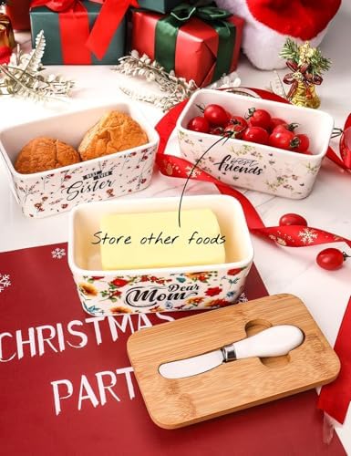 Gifts for Mom Birthday Gifts for Women Dear Mom Thanksgiving Christmas Birthday Mothers Day Gifts for Mom Butter Dish with Lid - Image 5