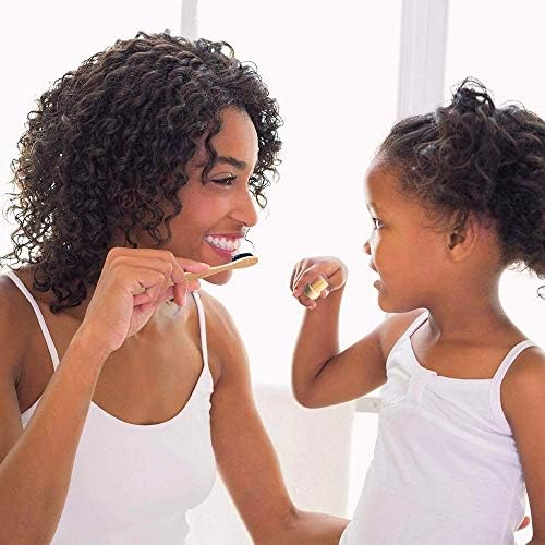 Bamboo Toothbrush Medium Bristle, 10Pcs Biodegradable Bulk Wooden Toothbrushes - Image 5