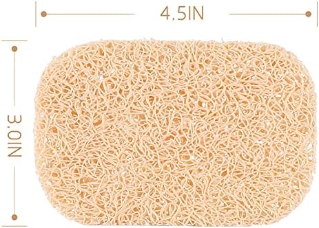 15 Piece Soap Savers Pads - Beige BPA Free Holder for Bar Soap, Non-Slip Self Draining Dish Lift for Shower, Kitchen, Bathroom - Tray Bulk Accessories - Image 2