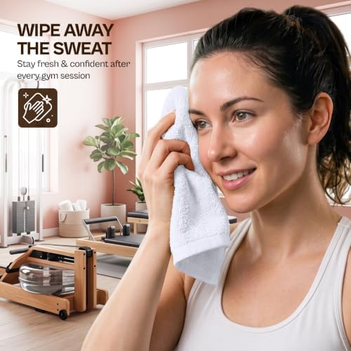 Utopia Towels 24 Pack Washcloths, 12x12 In, 100% Cotton, White - Image 4