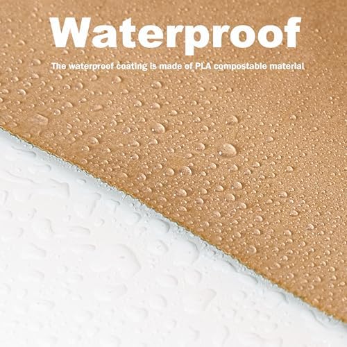 Compostable Paper Bag Leakproof Kitchen Food Waste Bag 30 Bags Waterproof Bin Liner with BPI Certified - Image 2
