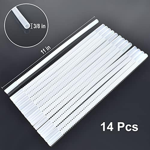 Bendable Straws - 11 inch Long Flexible Straws - Bendy Drinking Straw Reusable - 14 Pack - Image 3
