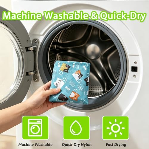 Reusable Grocery Shopping Bags 6|10 Pack, Foldable Tote Bags, Machine Washable Nylon Shopping Totes for Groceries - Image 7