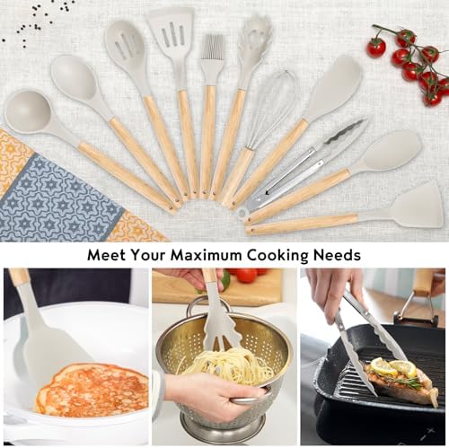 19PCS White Kitchen Cooking Utensils Set Kitchen Tools Set - Image 3