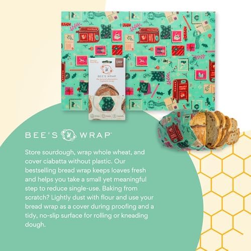 Bee's Wrap Beeswax Bread Wrap - Season's Greetings - Image 5