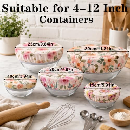 Sitsink Beeswax Bowl Covers Floral Reusable Food Wrap 5 Pack - Image 2