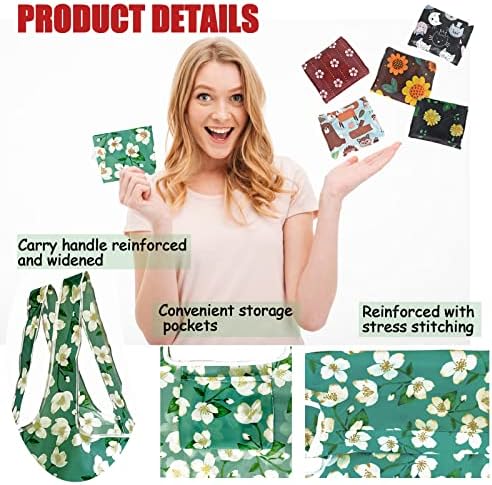 RUIPBOTE12 Pack Reusable Grocery Bag, Foldable Shopping Bag, Large Capacity Gift Tote Bag, Storage Bag for Groceries - Image 2