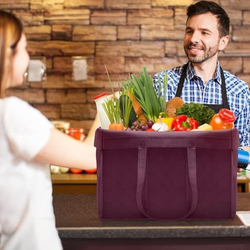 Reusable Grocery Shopping Bags 10 Pack Large Foldable Tote Bags Bulk - Image 3