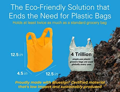 Reusable Grocery Bags, Foldable Shopping Bags in Pod, 10 Pack - Image 3