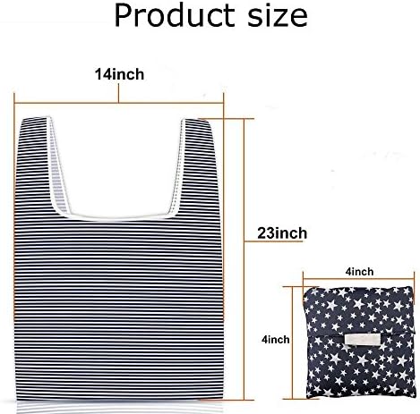 Kaxich Reusable Grocery Shopping Bags - Foldable Eco-friendly Shopper Tote Bags (4 Pack) Waterproof & Machine Washable - Image 7