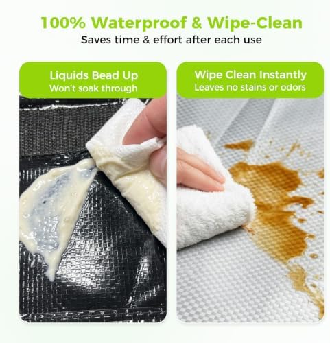 8 Pack Reusable Grocery Bags with Handles Waterproof Shopping Tote Bags - Image 5