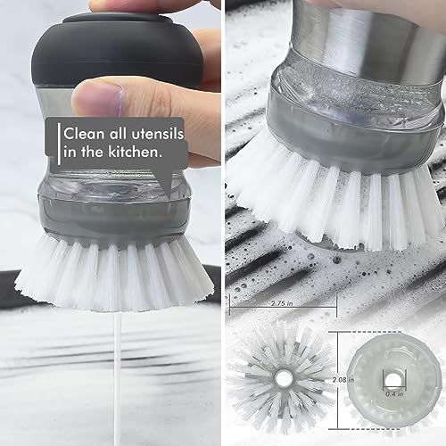Palm Brush Refills for OXO Steel Soap Dispensing Dish Brush - Image 4