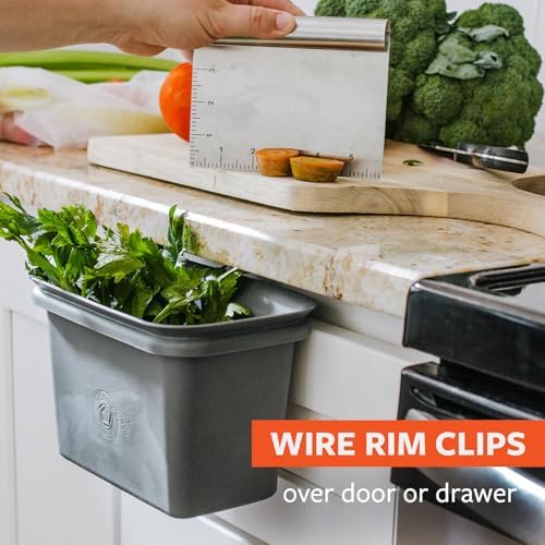 Full Circle Counter Catcher Compost Bin, Fits in Freezers, Slate - Image 5