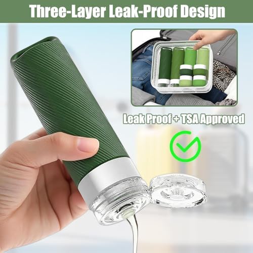 Travel Toiletry Containers 26Pcs Silicone Leakproof TSA Approved Set - Image 3