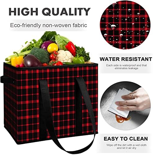 Reusable Grocery Bags 8 Pack, Foldable & Water Resistant Shopping Bags - Image 5