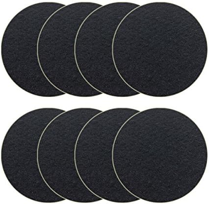 Becozofu 7.25 inch Kitchen Compost Bin Charcoal Filter Replacements, Compost Pail Replacement Carbon Filters, Round, Activated Charcoal, Set of 8 by Beacozofu
