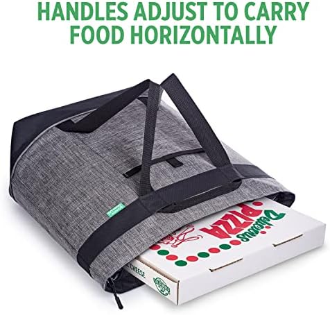 Jumbo Insulated Cooler Bag, Heavy Duty Soft Insulated Grocery Bag, Charcoal - Image 5