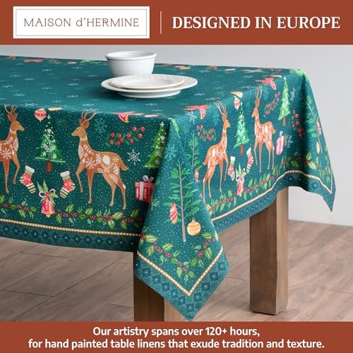 Maison d' Hermine Table Cloth Rectangle Table Reusable 100% Cotton 70"x90" - Image 2