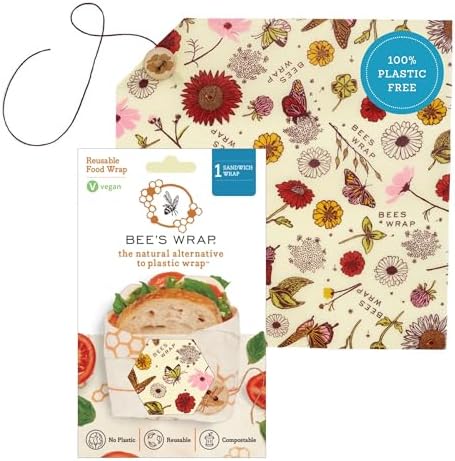 Bee's Wrap Vegan Sandwich Wrap - Meadow Magic by BeesWrap