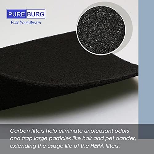 PUREBURG Replacement Filter Compatible with Joseph Joseph Intelligent Waste Compost Bin Food Waste Caddy, 12-Pack Activated Carbon Odor VOCs Remove - Image 4