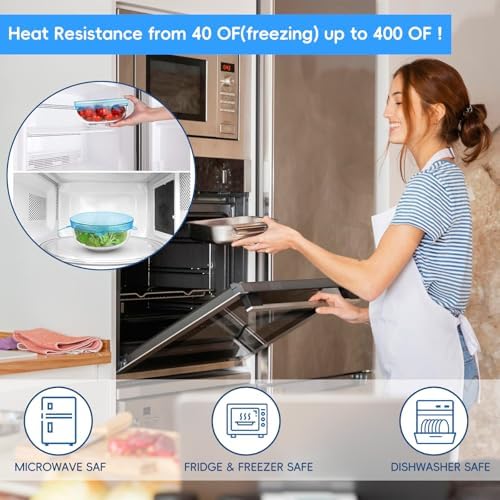 12PCS Silicone Stretch Lids for Food Storage, 6 Specifications of Reusable Silicone Bowl Cover, Suitable for Various Food Containers, High and Low Temperature Scenarios (Microwave Ovens, Freezers) - Image 3