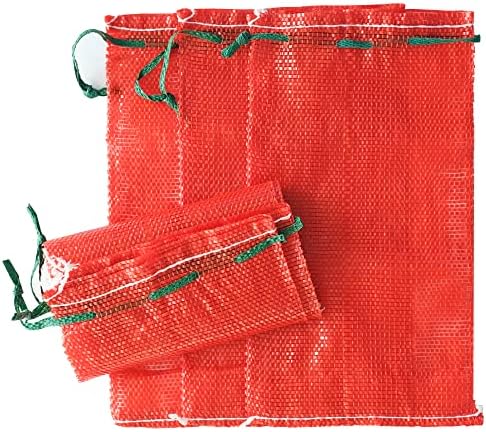 10pcs Mesh Onion Bags with Drawstring, 11"x18" 10 lb Produce Bags by Deebree