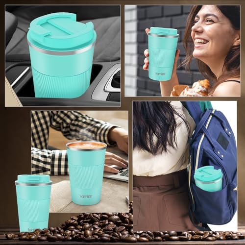 KETIEE Travel Mug 12oz: Vacuum Insulated Coffee Mug with Leakproof Lid - Image 6