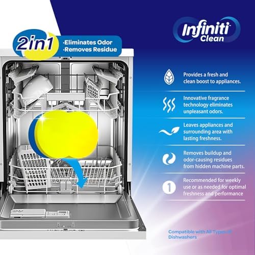 Dishwasher Cleaner and Deodorizer Tablets - Deep Clean Dishwasher Cleaner Tablets, Septic Safe, Natural Limescale Remover - Compatible with All Models (24 Pack) - Image 3