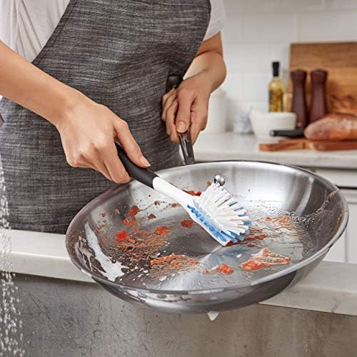 OXO Good Grips Dish Scrub Brush with Non-Slip Handle, Nylon Bristles - Image 2