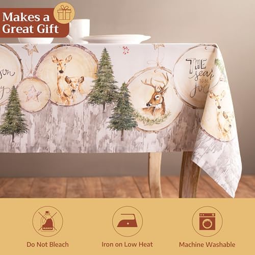 Maison d' Hermine Table Cloth Square Table Reusable 100% Cotton 54"x54" - Image 5
