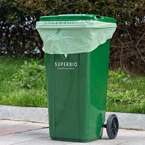 SUPERBIO 33 Gallon Compostable Yard Waste Bags, 40 Count - Image 5