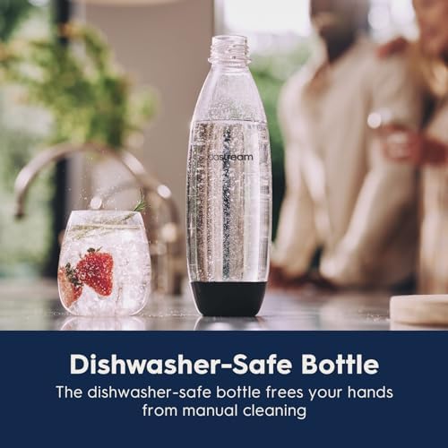 SodaStream TERRA Sparkling Water Maker, Starter Kit, CQC CO2 System, Includes 1 Quick Connect 60L CO2 Cylinder, 1 Dishwasher Safe BPA Free Bottle, 1 bubly Lime Drop, Make your own Pepsi, Black - Image 5