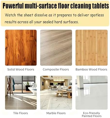 150/300PCS Multi-Surface Floor Cleaner Tablet, Upgraded Floor Cleaning Solution Tablets, Multiple Effect the floors Clean, Concentrated Cleaner for Hardwood, Tile, Laminate & More (pink, 300PCS) - Image 6