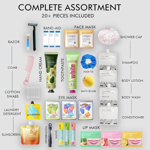 41Pcs Travel Size Toiletries,Travel Toiletries Set–Travel Kit for Women Men,Complete Travel Set for Airplane Vacation Overnight Essentials - Image 2