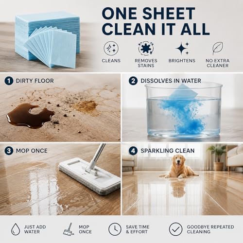 100PCS Multi-Surface Floor Cleaning Tablets, Dissolvable Hardwood Tile Laminate Cleaner, Eco-Friendly Concentrated Mop Solution for Spray Mops, Robot Mops & Buckets, with Natural Scents (Pink) - Image 5