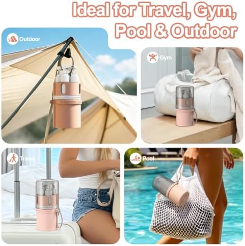 YOTIME 4 in 1 Travel Dispenser Bottle, Refillable Toiletries Container Set - Image 6