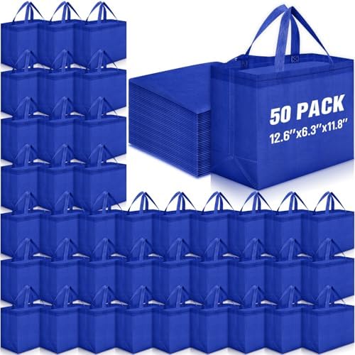 Windyun Reusable Grocery Bags Non Woven with Handles by Windyun