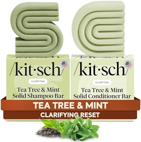 Kitsch Tea Tree Shampoo and Conditioner Set – Made in USA, 2 pcs by Kitsch