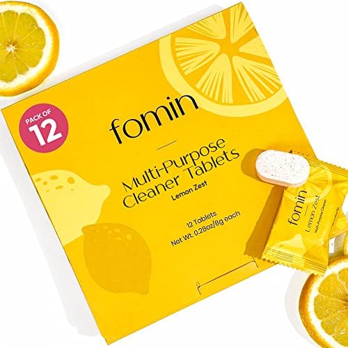 FOMIN Multi Surface Cleaner Refill Tablets (12 Pack) - Lemon Zest by FOMIN