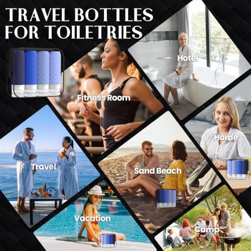 Silevoler Travel Bottles for Toiletries, TSA-Approved Travel Size Container - Image 7