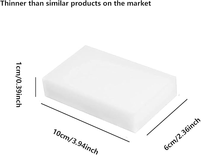 30PCS Magic Sponge Eraser Bulk White Melamine 1cm Sponge Cleaning for Kitchen Shoe Furniture Bathroom Shower Cleaner(30PCS 1cm Thick)