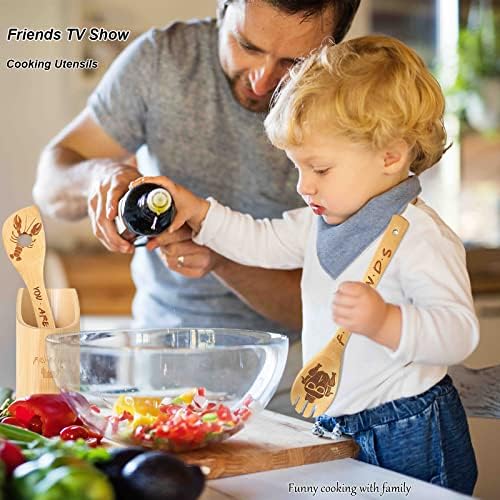 Friends Merchandise - Wooden Cooking Spoons Set 5, Novelty Decor, Unique Girl's Gifts, Housewarming Present - Image 4