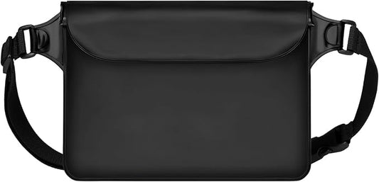 F-color Waterproof Fanny Pack - Cruise Essentials 2025 - Waterproof Pouch, Triple Zipper Roll-Top Dry Bag for Phone with Adjustable Waist Strap, Keep Passport Valuables Dry for Beach Kayaking Boating