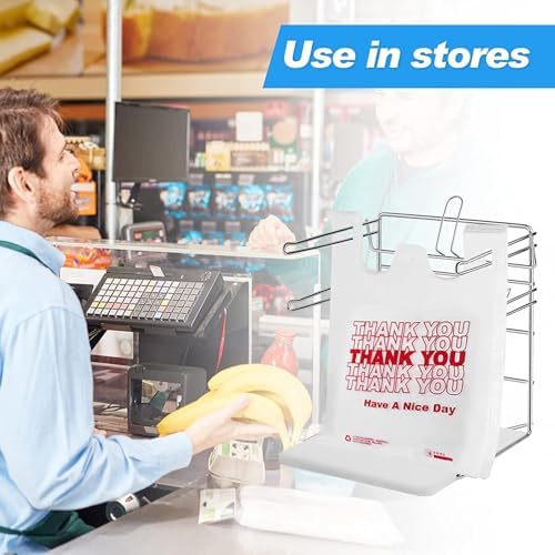 TashiBox 100 Ct Plastic bags, Shopping Bags, Thank You Bags - Image 6