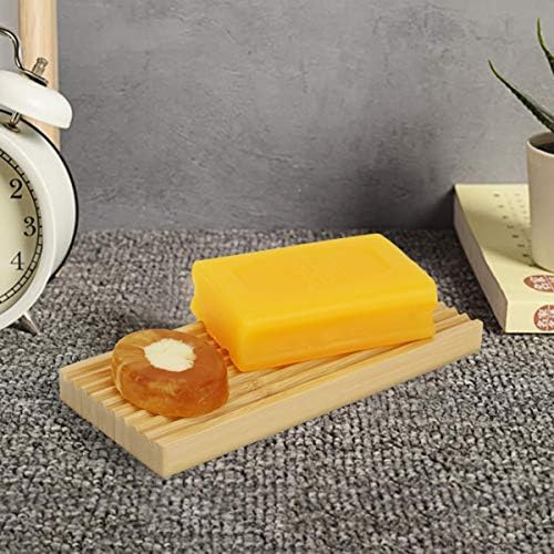 Ouya Bamboo Soap Dish, Bar Soap Holder for Shower Bathroom, Kitchen, Wooden Tray for Soap - Image 3