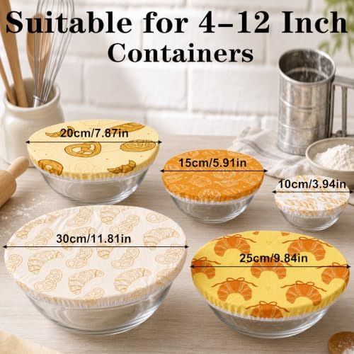 Sitsink Beeswax Bowl Covers Bread Reusable Food Wrap 5 Pack - Image 2