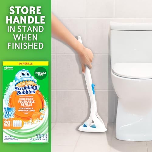 Scrubbing Bubbles Fresh Brush Flushable Cleaner Refills, 20 Count, (2-Pack) - Image 6